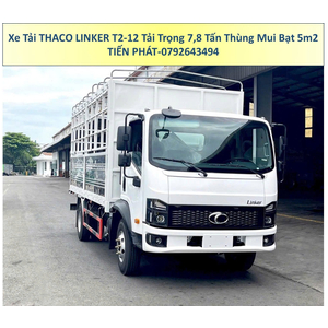 Xe Tải 8 Tấn Thùng 5m2 Thùng Mui Bạt Thaco Linker T2-12