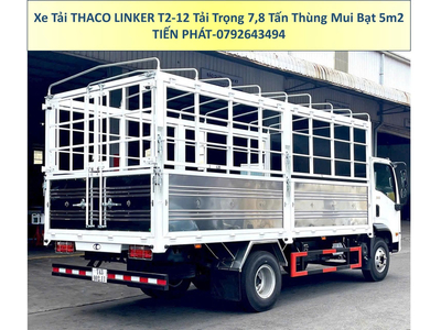 Xe Tải 8 Tấn Thùng 5m2 Thùng Mui Bạt Thaco Linker T2-12