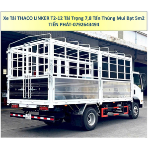 Xe Tải 8 Tấn Thùng 5m2 Thùng Mui Bạt Thaco Linker T2-12