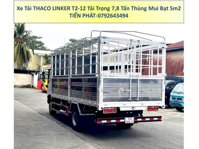Xe Tải 8 Tấn Thùng 5m2 Thùng Mui Bạt Thaco Linker T2-12