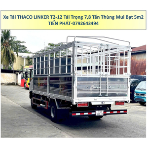 Xe Tải 8 Tấn Thùng 5m2 Thùng Mui Bạt Thaco Linker T2-12