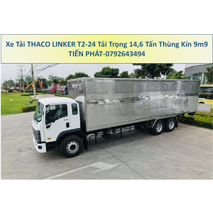 Xe Tải 3 Chân 15 Tấn Thaco Linker T2-24 Thùng Kín 9m9