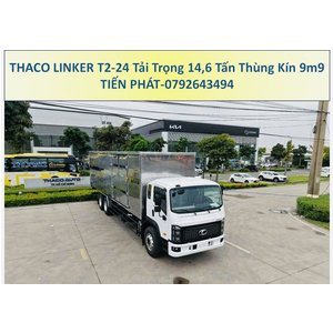 Xe Tải 3 Chân 15 Tấn Thaco Linker T2-24 Thùng Kín 9m9