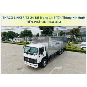 Xe Tải 3 Chân 15 Tấn Thaco Linker T2-24 Thùng Kín 9m9