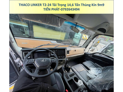 Xe Tải 3 Chân 15 Tấn Thaco Linker T2-24 Thùng Kín 9m9