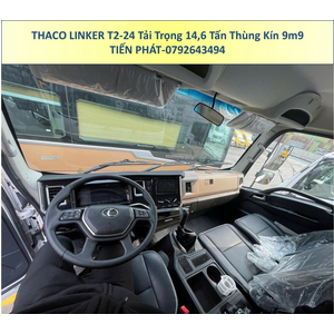 Xe Tải 3 Chân 15 Tấn Thaco Linker T2-24 Thùng Kín 9m9
