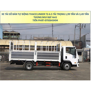 Xe Tải Số Bán Tự Động THACO LINKER T2-6.5 Thùng Mui Bạt Tải 2 Tấn và 3,5 Tấn