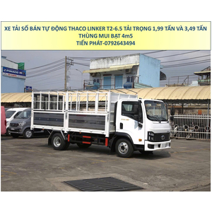 Xe Tải Số Bán Tự Động THACO LINKER T2-6.5 Thùng Mui Bạt Tải 2 Tấn và 3,5 Tấn