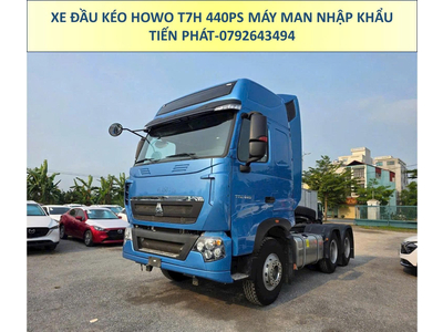 XE ĐẦU KÉO NHẬP KHẨU HOWO T7H 440PS MÁY MAN CẦU LÁP MỚI NHẤT