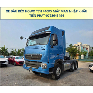 XE ĐẦU KÉO NHẬP KHẨU HOWO T7H 440PS MÁY MAN CẦU LÁP MỚI NHẤT