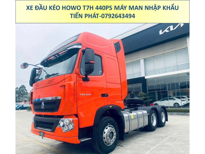 XE ĐẦU KÉO NHẬP KHẨU HOWO T7H 440PS MÁY MAN CẦU LÁP MỚI NHẤT