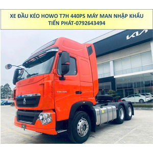 XE ĐẦU KÉO NHẬP KHẨU HOWO T7H 440PS MÁY MAN CẦU LÁP MỚI NHẤT