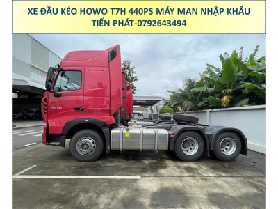 XE ĐẦU KÉO NHẬP KHẨU HOWO T7H 440PS MÁY MAN CẦU LÁP MỚI NHẤT
