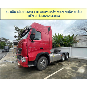 XE ĐẦU KÉO NHẬP KHẨU HOWO T7H 440PS MÁY MAN CẦU LÁP MỚI NHẤT