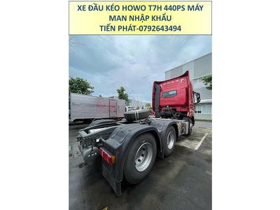 XE ĐẦU KÉO NHẬP KHẨU HOWO T7H 440PS MÁY MAN CẦU LÁP MỚI NHẤT