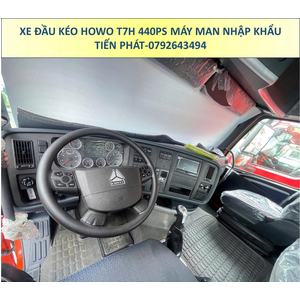 XE ĐẦU KÉO NHẬP KHẨU HOWO T7H 440PS MÁY MAN CẦU LÁP MỚI NHẤT