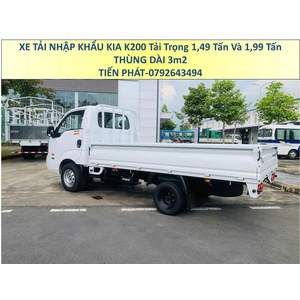 Xe Tải Thùng Lửng KIA K200 Nhập Khẩu Tải Trọng 1,5 Tấn và 2 Tấn Thùng Dài 3m2