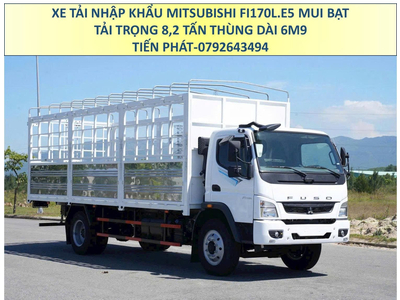 Xe Tải Nhập Khẩu MITSUBISHI FUSO FI170L EURO 5 Tải Trọng 8,2 Tấn Thùng Mui Bạt Mới Nhất