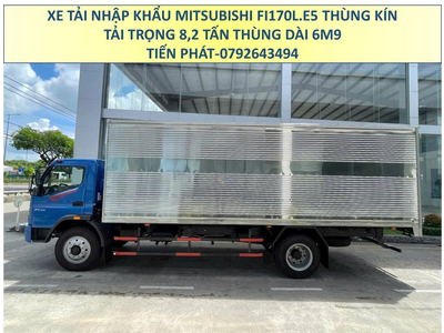 Xe Tải Nhập Khẩu MITSUBISHI FUSO FI170L EURO 5 Tải Trọng 8,2 Tấn Thùng Kín Mới Nhất
