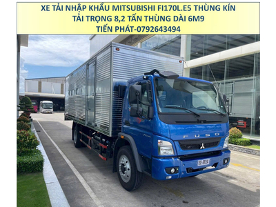 Xe Tải Nhập Khẩu MITSUBISHI FUSO FI170L EURO 5 Tải Trọng 8,2 Tấn Thùng Kín Mới Nhất
