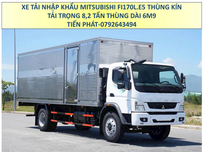 Xe Tải Nhập Khẩu MITSUBISHI FUSO FI170L EURO 5 Tải Trọng 8,2 Tấn Thùng Kín Mới Nhất