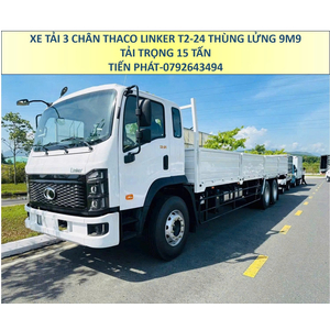 Xe Tải 3 Chân 15 Tấn Thùng Lửng 9m9 Thaco Linker T2-24