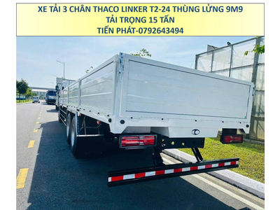Xe Tải 3 Chân 15 Tấn Thùng Lửng 9m9 Thaco Linker T2-24