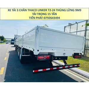 Xe Tải 3 Chân 15 Tấn Thùng Lửng 9m9 Thaco Linker T2-24