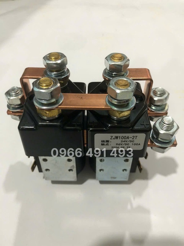 CONTACTOR Đ0ẢO CHIỀU MOTOR  24v100A ZJW100A-2T THAY THẾ HOÀN HẢO CHO SW822