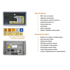 Màn Hình Hiển Thị Thước Quang 2 Trục Sterling SDS6-2V Đài Loan